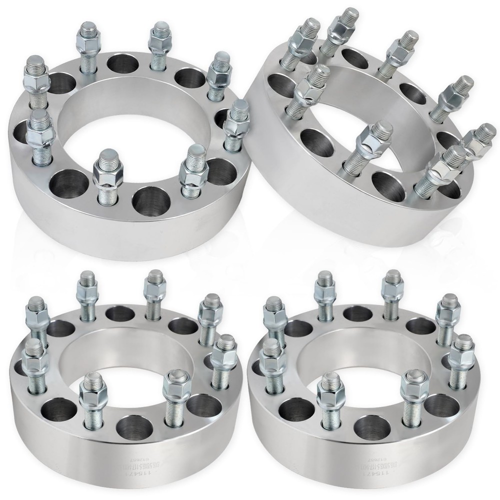 2 Inch Wheel Spacers Adapters 8x6.5 Bolt Pattern