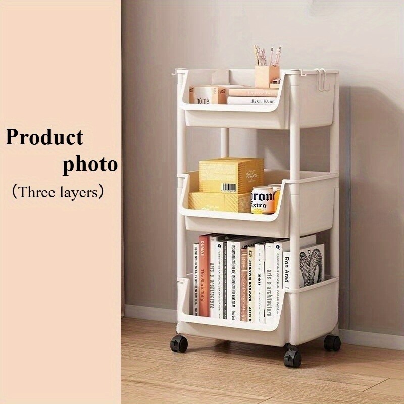 Multi-layer Rolling Utility Cart for Storage