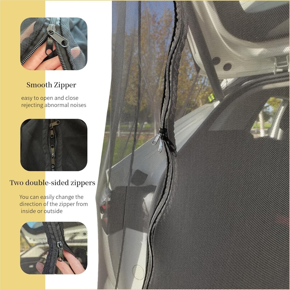 Universal Tailgate Mesh Screen for SUV & Van - Ventilation & Mosquito Protection