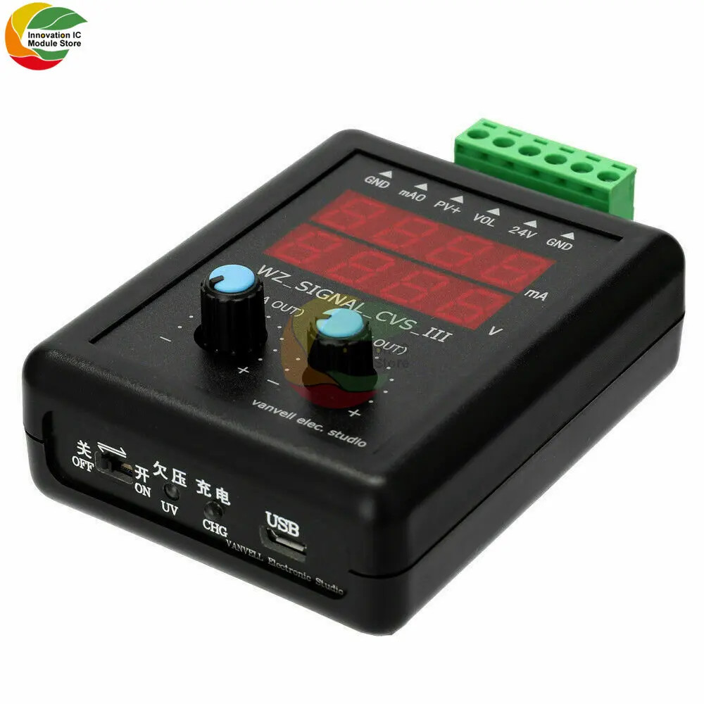 4-20mA Signal Generator 24V Current Voltage Transmitter Calibrator Signal Source