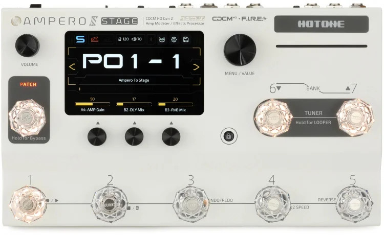 Hotone Ampero II Stage Amp Modeler and Effects Processor Pedal