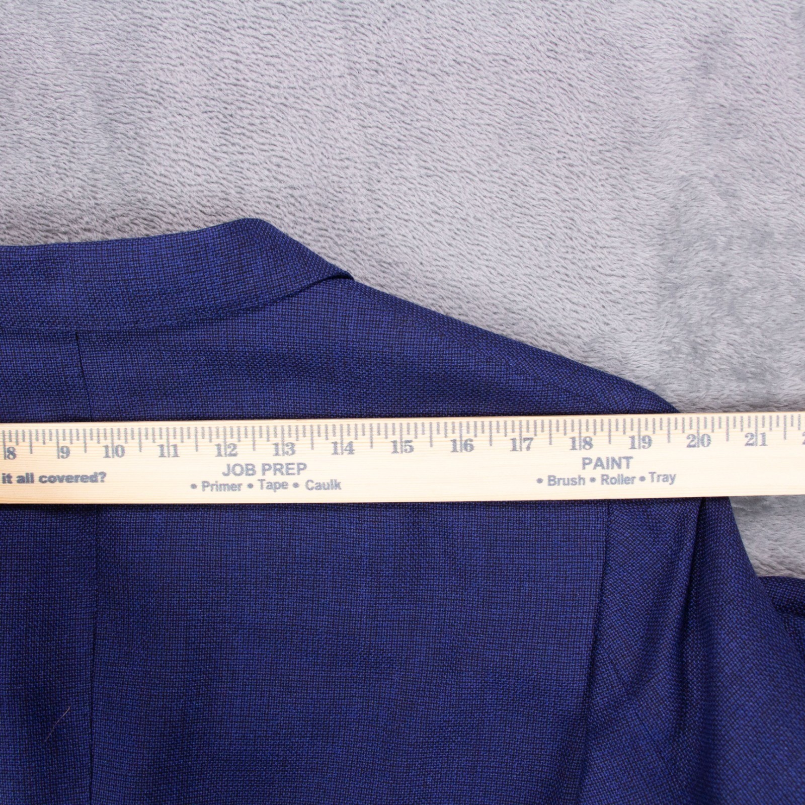 Saks Fifth Ave Silklight Mens 44R Blue Wool Silk Blend Double Breasted Blazer