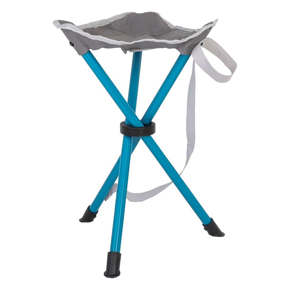 Lightweight Folding Camping Stool with Steel Frame and Polyester Seat