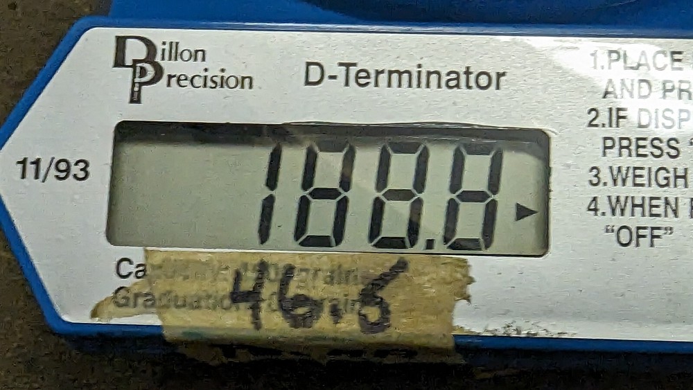 Vintage Dillon D Terminator electronic scale,