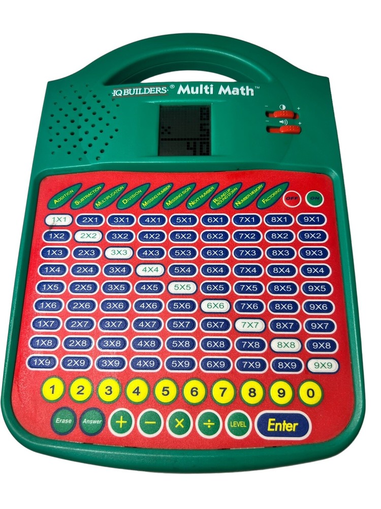 IQ Builders Multi Math Electronic Learning System STEM, WORKS! Vintage