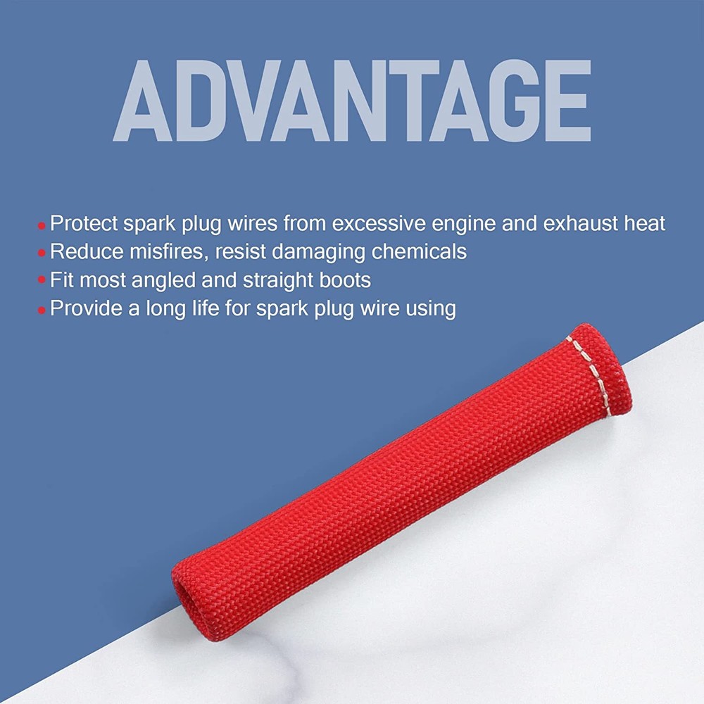 Engine Spark Plug Wire Separator Divider Wire Boots Protector Heat Sheild Sleeve