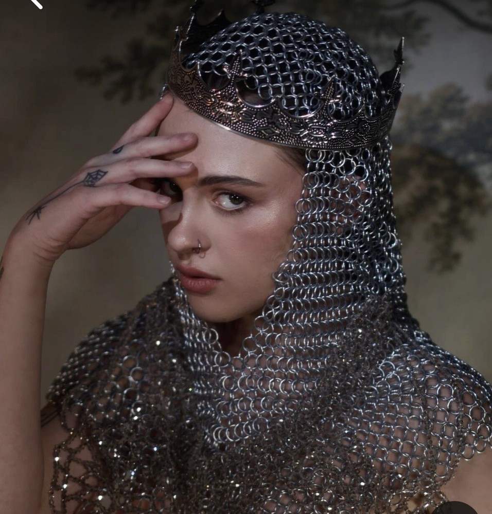 Chainmail Headpiece Metal Coif Handmade