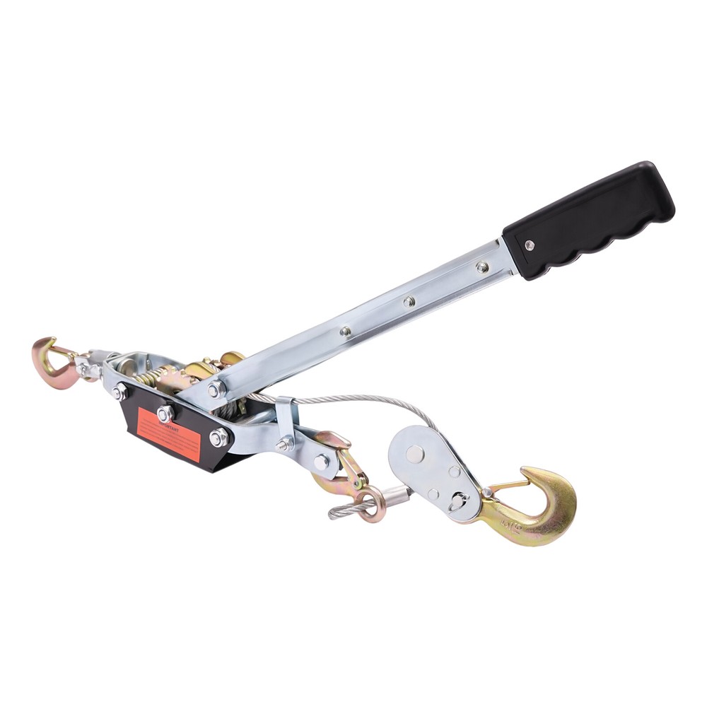 5 Ton Hand Puller Heavy Duty Winch Pull Hoist Come Along Cable 3 Hooks 2 Gear US