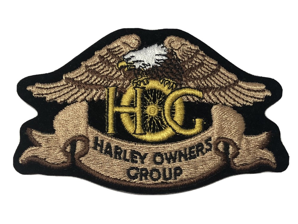 Embroidered Membership Patch HARLEY DAVIDSON OWNERS GROUP MC Club 4.75” EAGLE