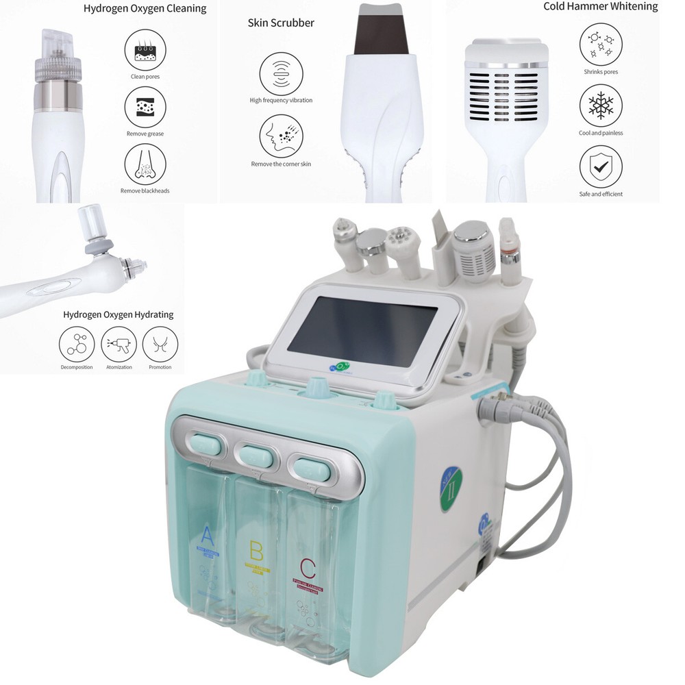 AC 110V 6 in 1 Multi-function Hydrogen and Oxygen Small Bubble Machine