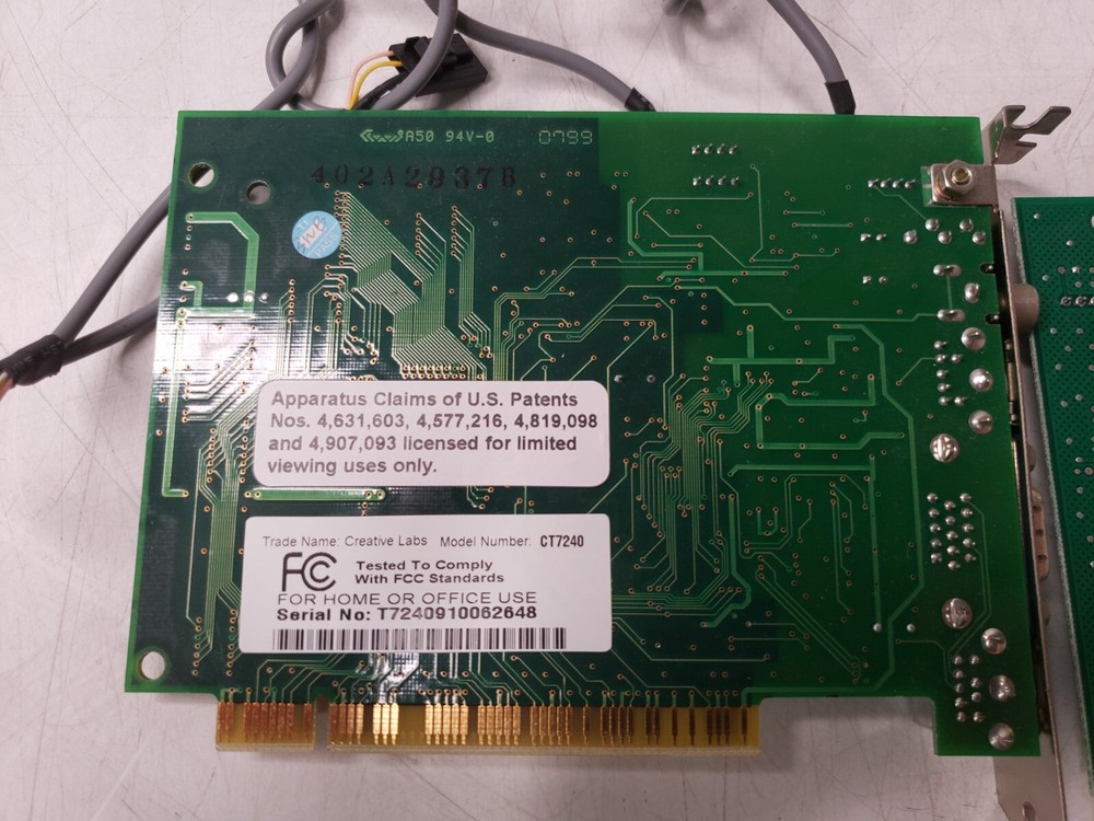 Creative Labs CT7240 Video Decoder Pci Card & Creative Audio PCI Card