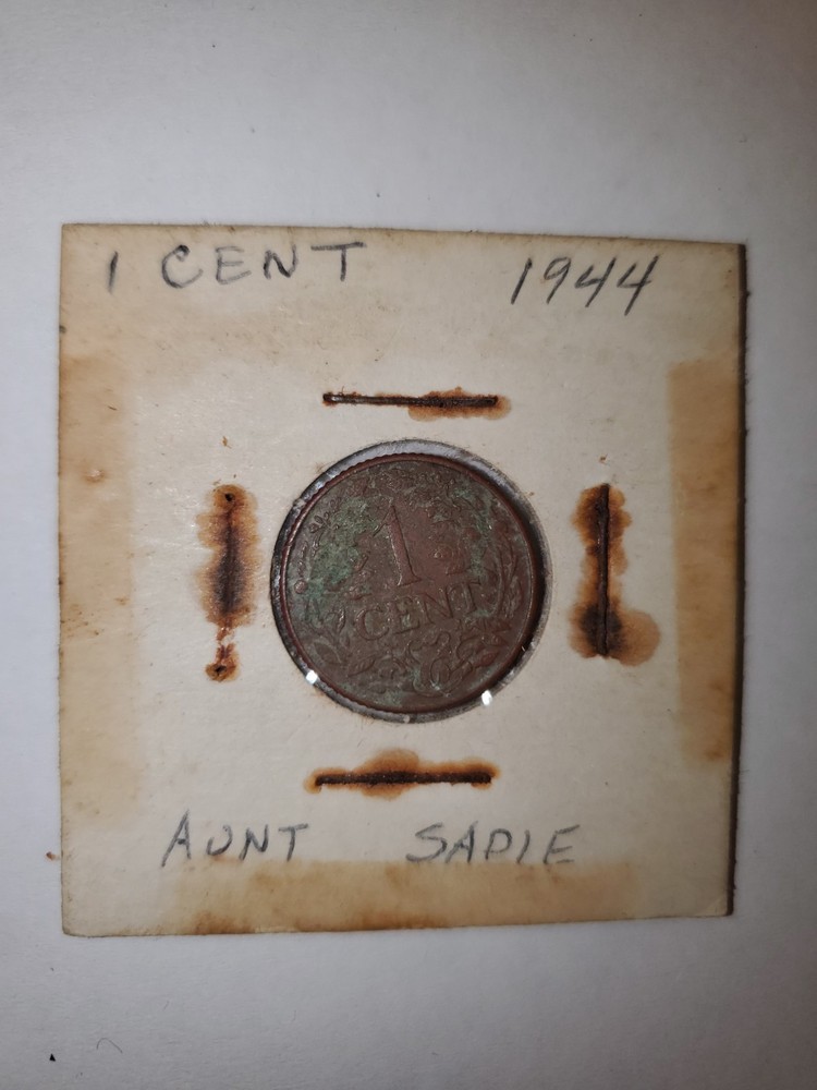 1944 Netherlands Munt Van Curacao 1 Cent