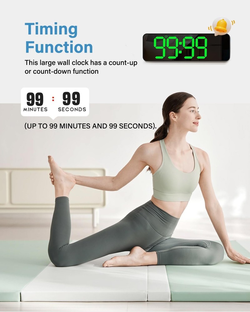 Digital Wall Clo, Digital Clo Lar Display with Remote Control,