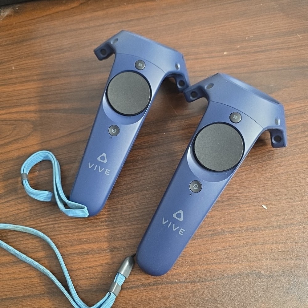 HTC Vive Pro Controller Wand 2.0 Index Blue 2PR7200 VR Remotes Controls Set of 2