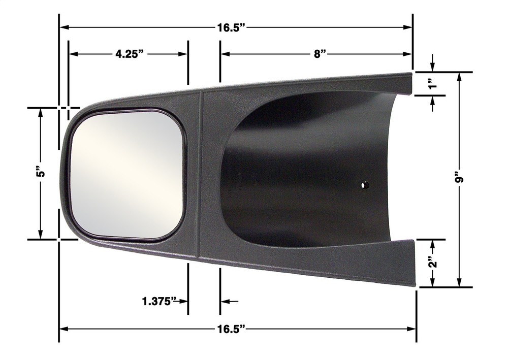 CIPA Mirrors 11602 Custom Towing Mirror