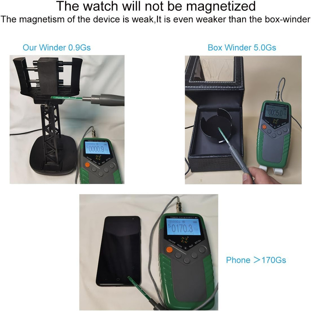 Single Watch Winder for Automatic Watches,Timer Shutdown,Adjustable Speed,Self W