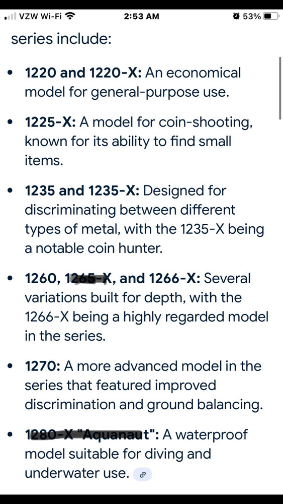 Fisher Meatal detectors