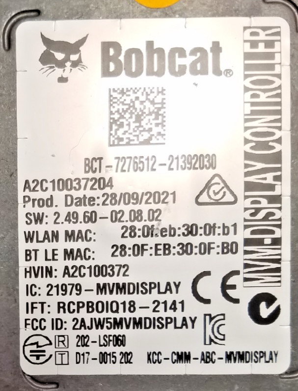 Bobcat Display Controller 7276512 New Free Shipping