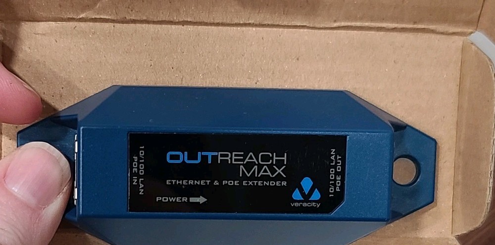 Veracity VOR-ORM Ethernet Range Extender + POE Opened Box *No Manual*