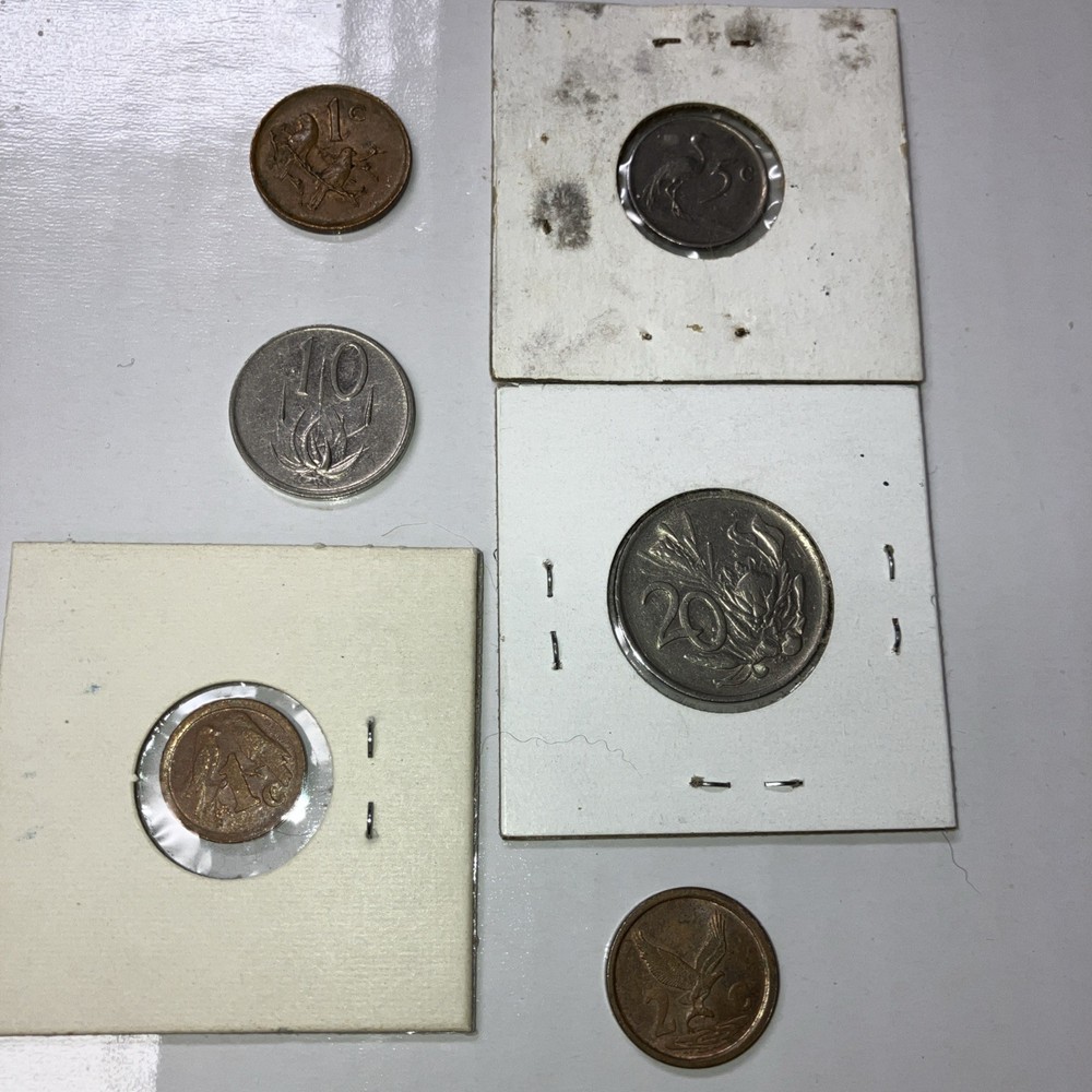 SOUTH AFRICAN type coins--22 different
