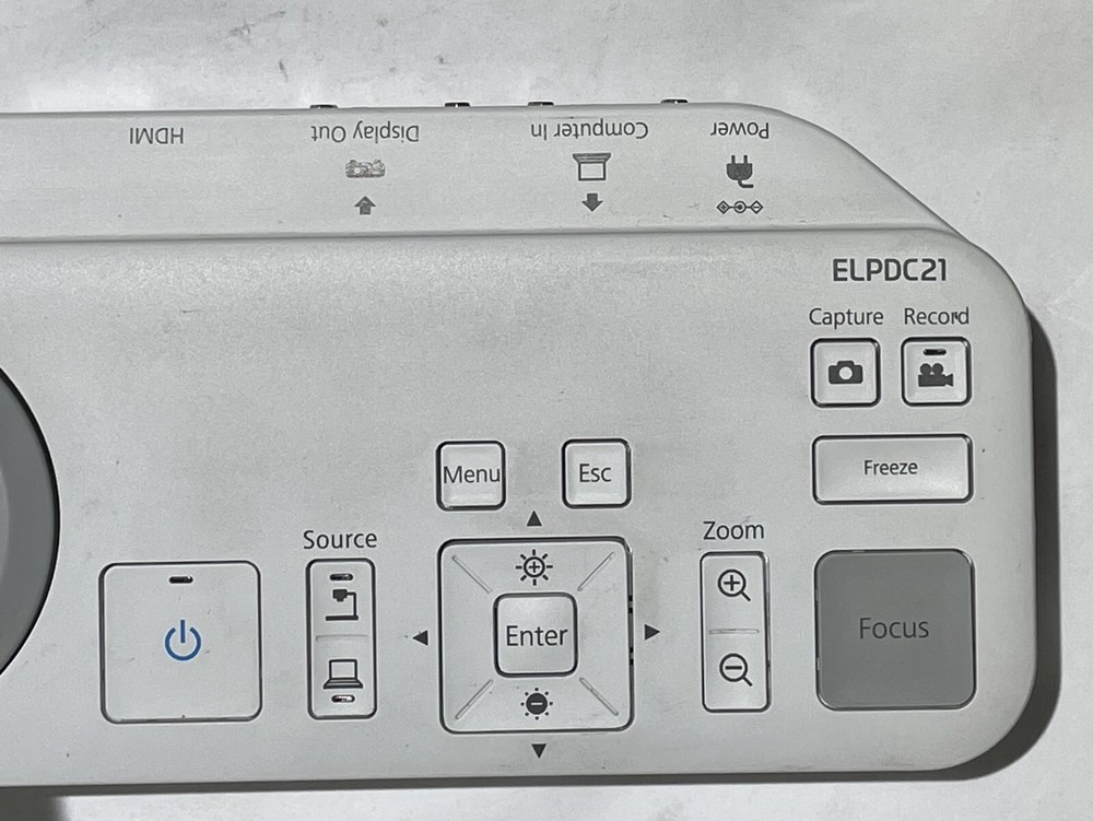 Epson ELPDC21 Full HD 1080p HDMI Digital Document Camera - NO REMOTE - Used