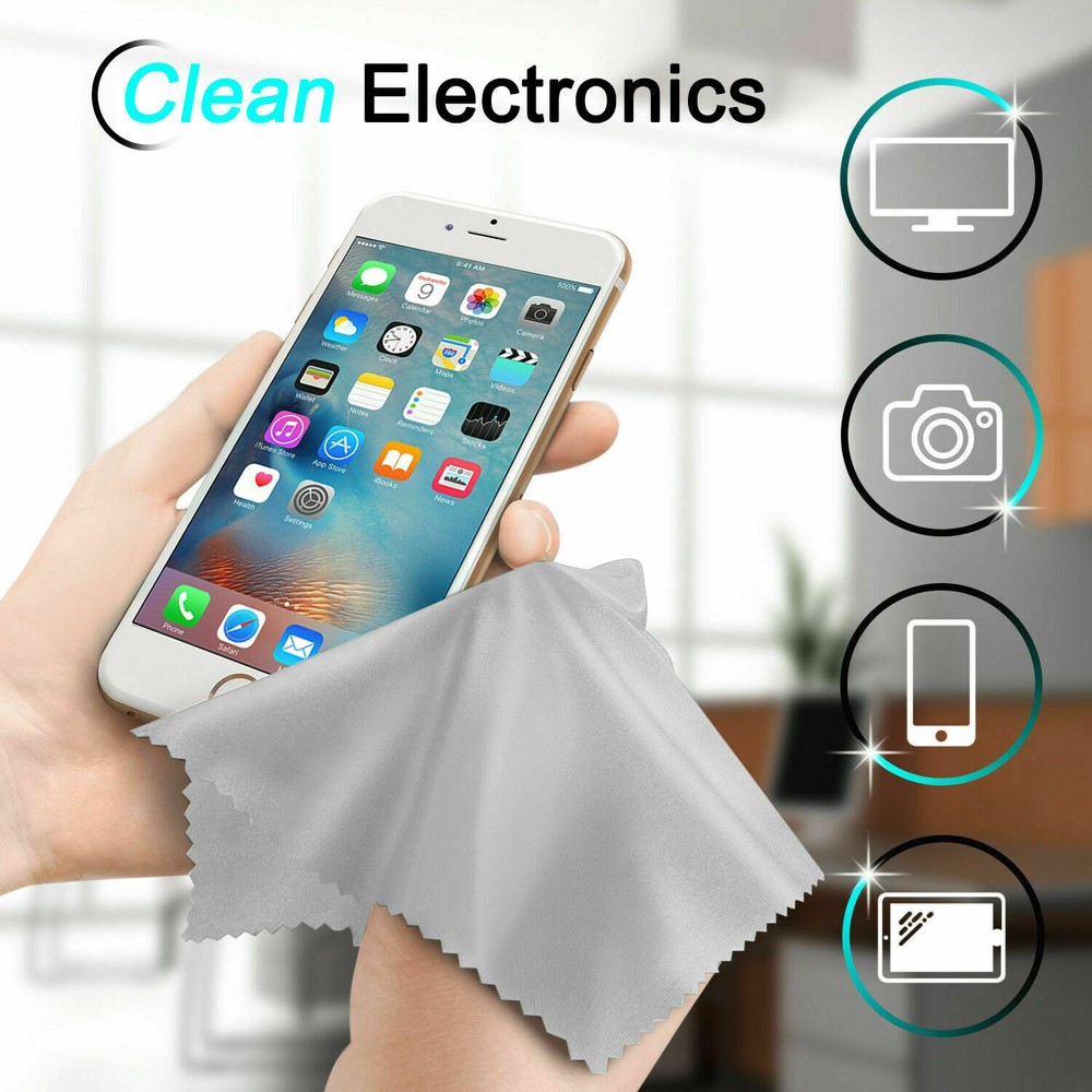 2-50 Pack Microfiber Phone Screen Camera Glasses Cleaning Cloth Square Cleaner