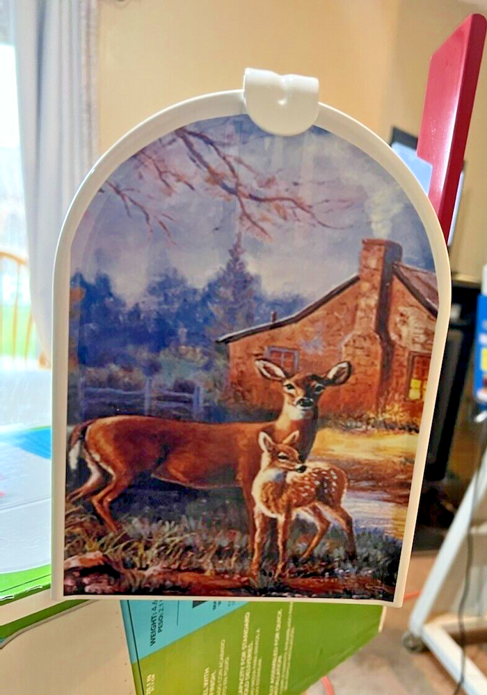 MAiLBOX DEER~Laminated~NO PAiNT (Fades & Cracks)