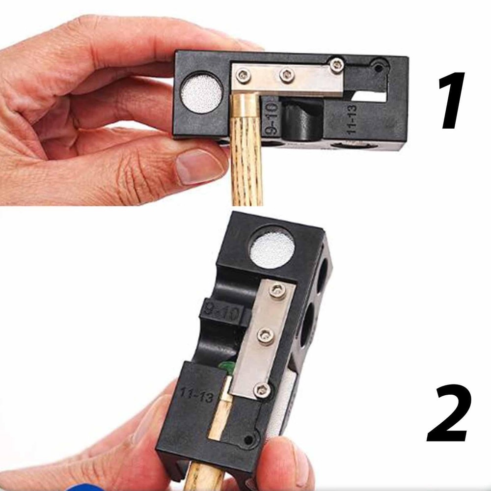 13 in 1 Pool Cue Tip Shape Trimmer Maintenance Burnisher Versatile Replacement