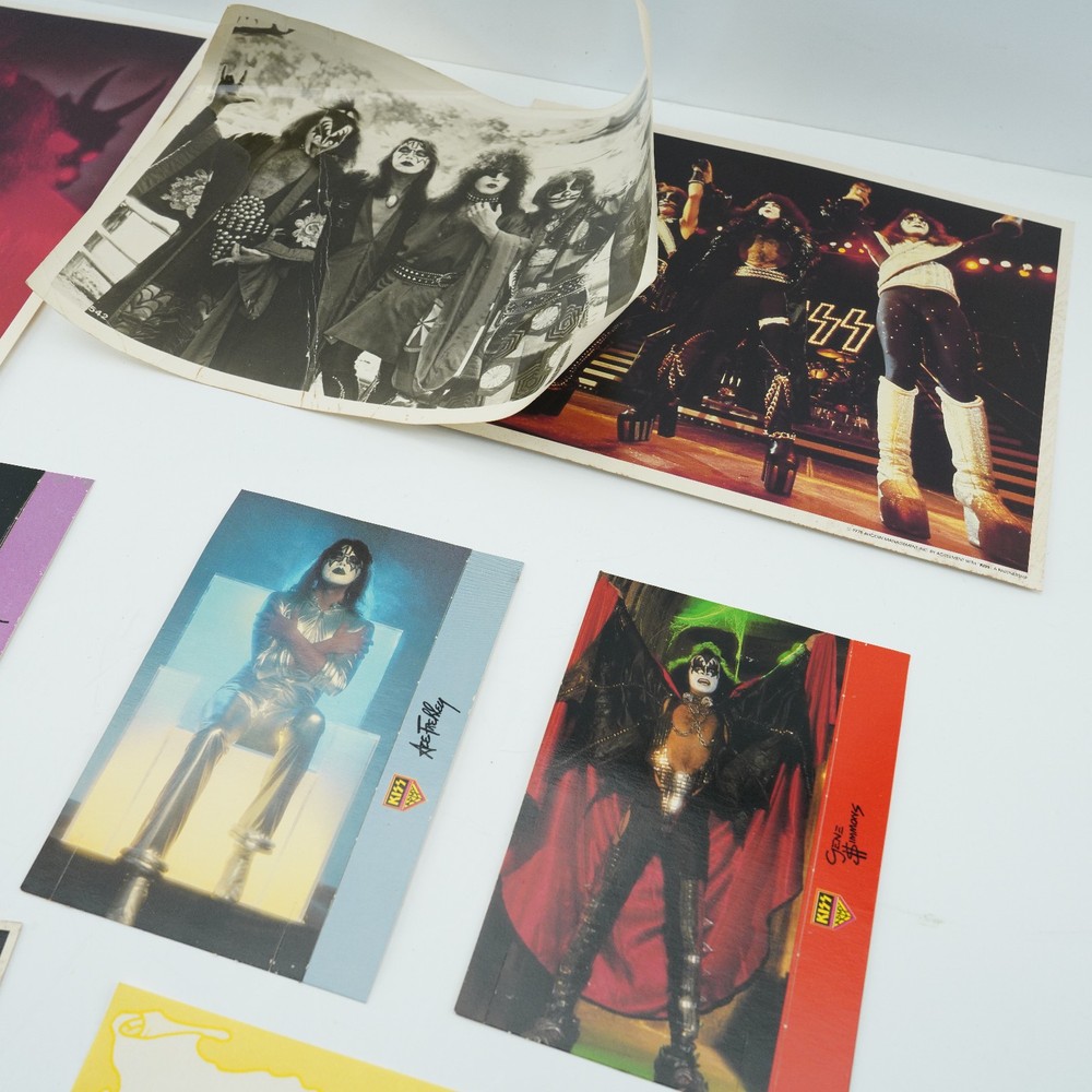 24 pieces Vintage Original 1970s KISS Army Membership Kit Photos Decal sticker
