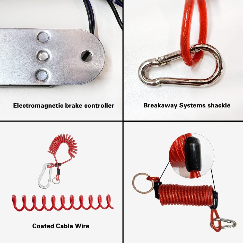1.9m Trailer Breakaway Switch Trailer Break Control kit Electric Brake Switch