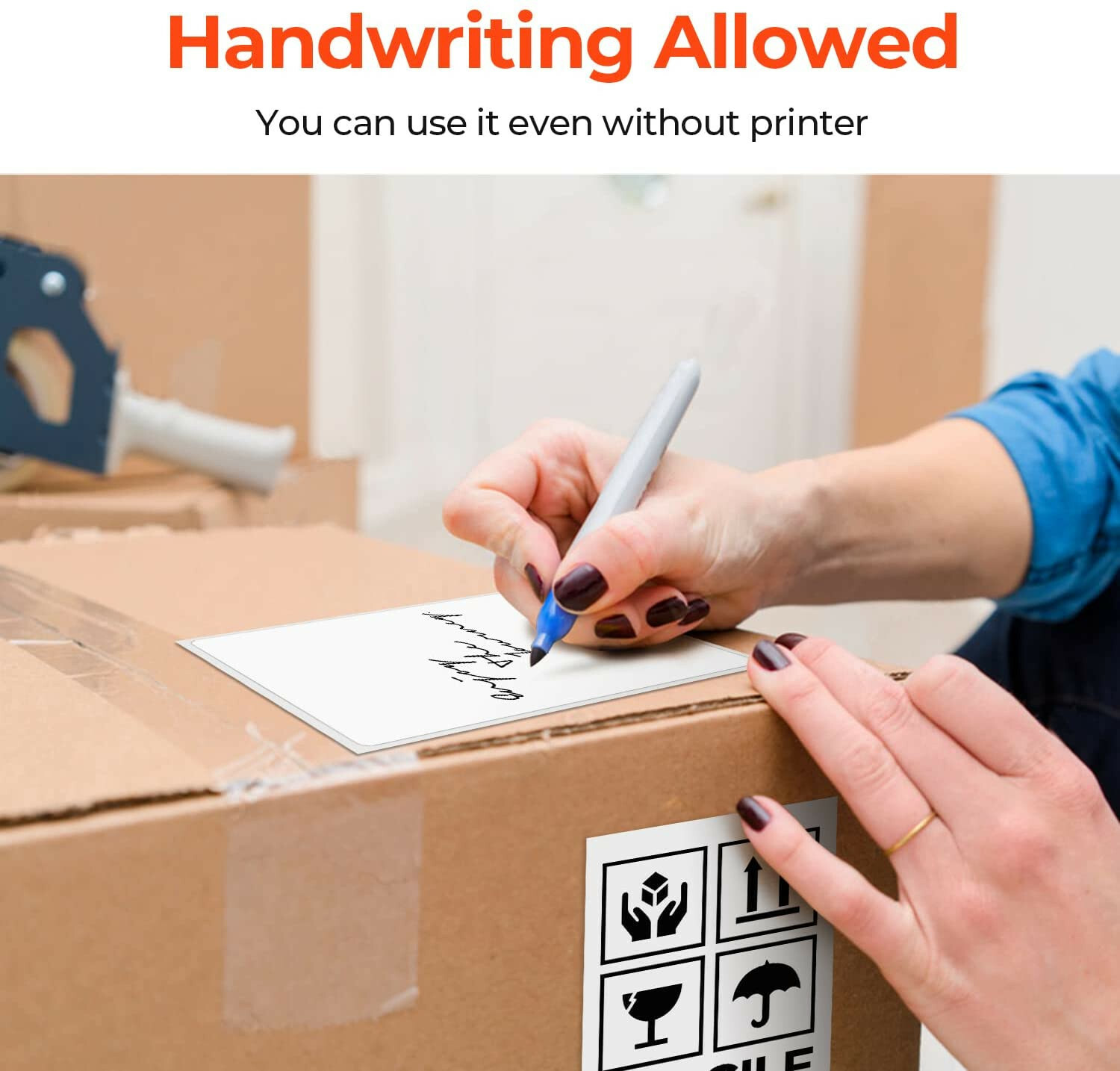 1100 Shipping Labels 8.5x5.5 Self Adhesive Half Sheet Shipping Labels 1000 + 100