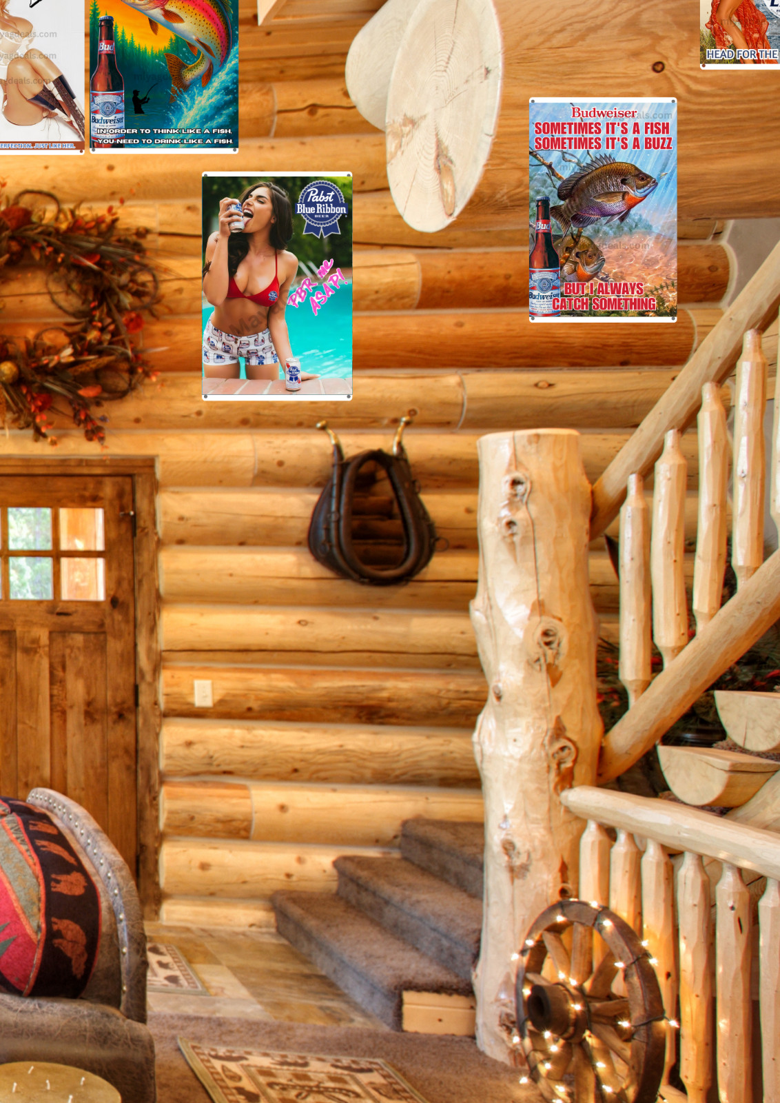 Yuengling Black & Tan Pin-Up Style Metal Sign Bar Man Cave Wall Decor Read Des