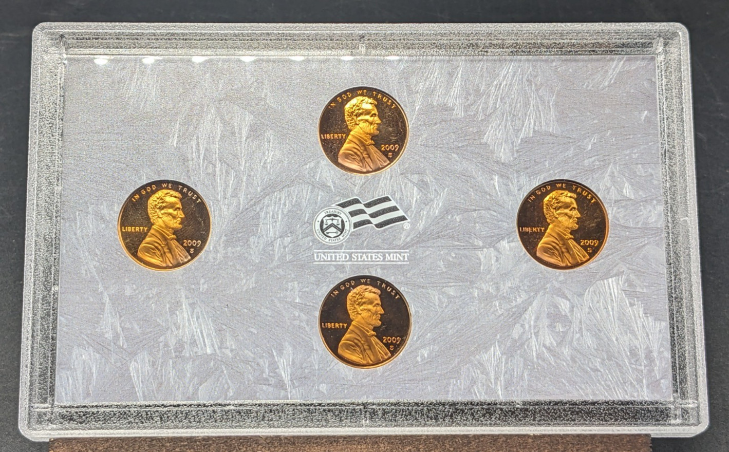 2009 S Lincoln Cent 4 Proof Coins US Mint Bicentennial Set (No Box/COA) See Pics