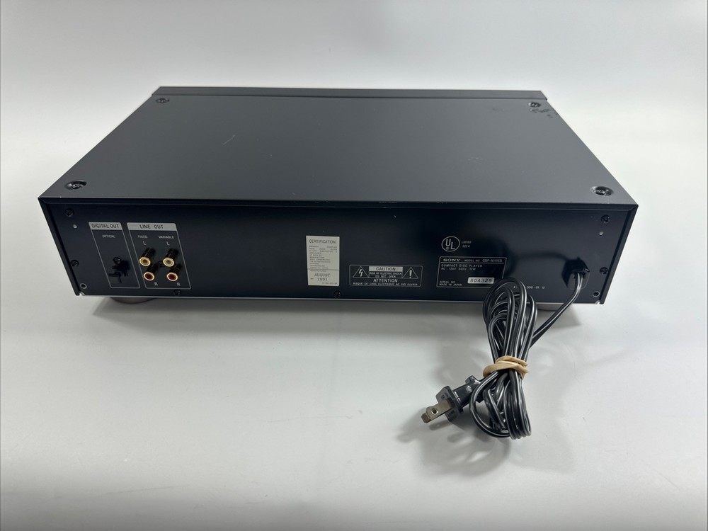 Sony CDP X111ES High Density Digital Sync CD player , Works!