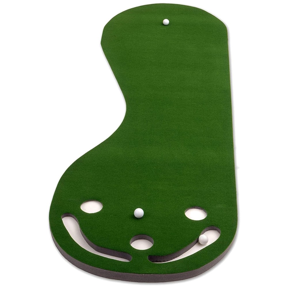 Practice Putting Mat with 3 Cups, 3' x 9'