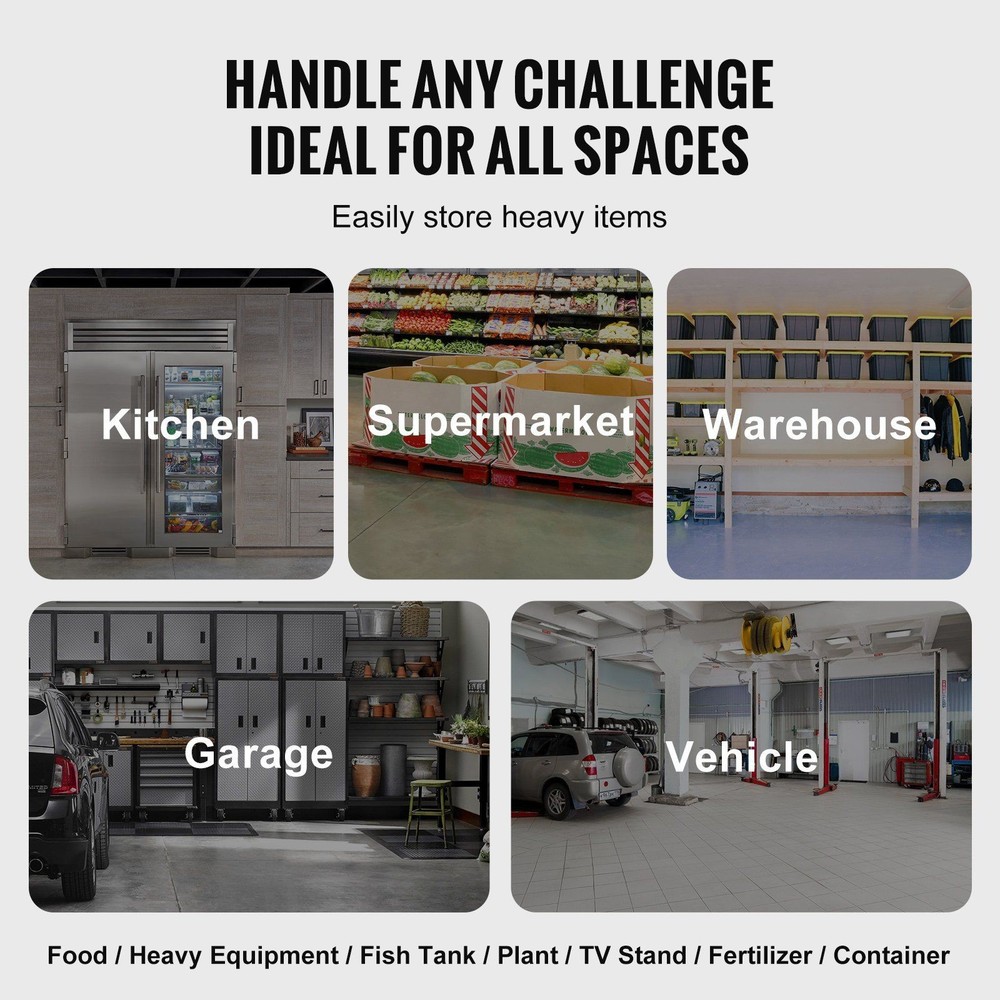 Compact 48x14x8 Aluminum Rack 1000lb Load Efficient Space Use