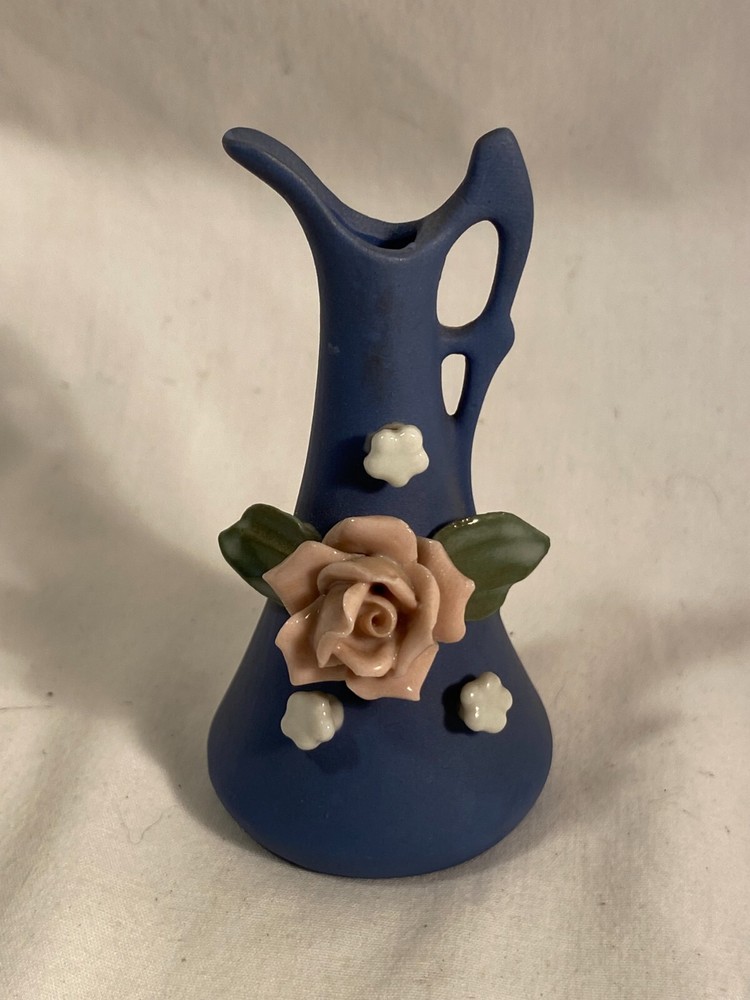Mini Pitcher Vase Toothpick Holder 2.5" Tall Very Ornate