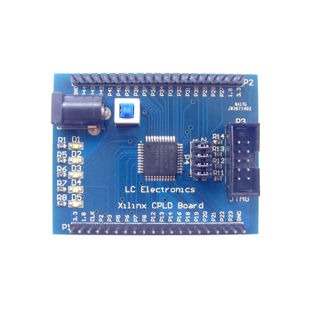 Xilinx XC9572XL AMS CPLD development learning board test board+4 programm LED M