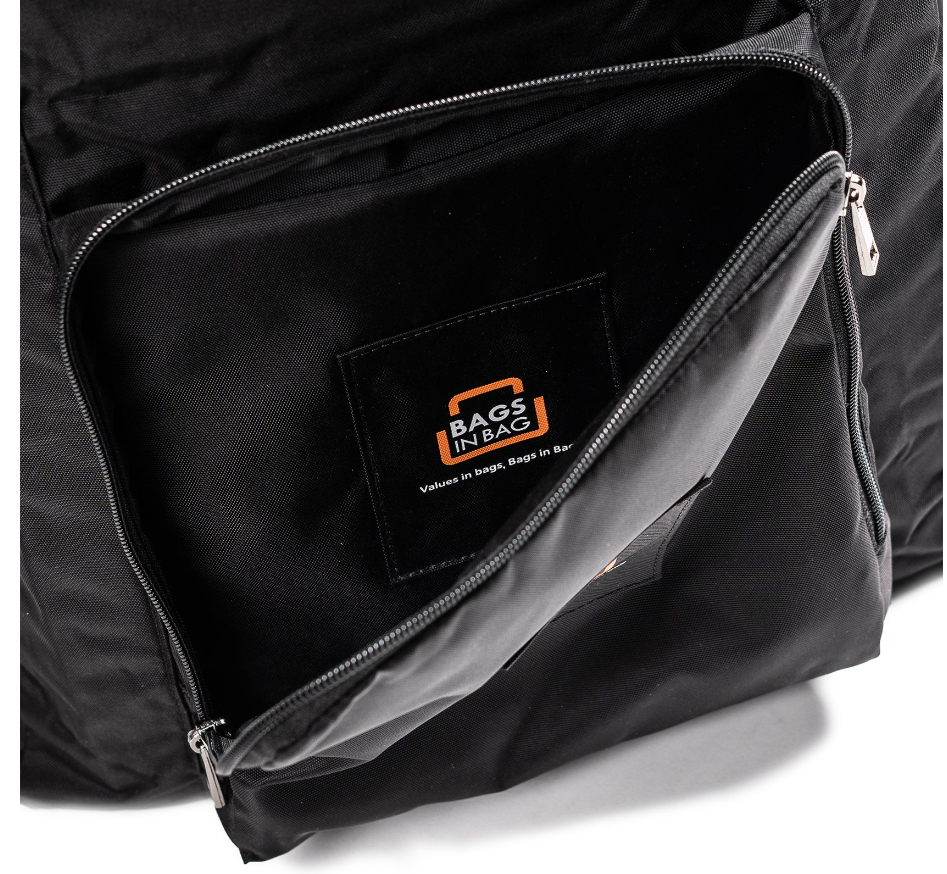 Bags in Bag Foldable BackPack Black