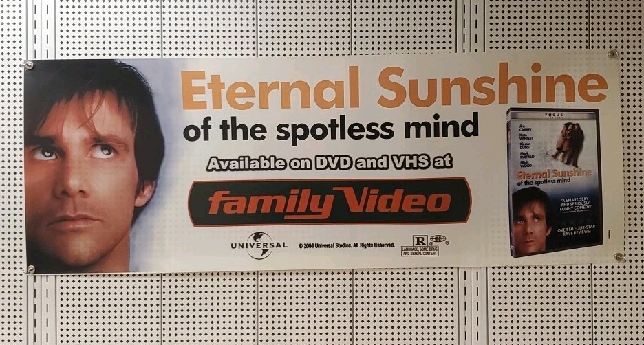 Eternal Sunshine 49x18 Family Video Window Banner