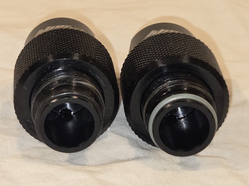 Trinity Paintball Tank Regulator Extender Adaptor - DUST BLACK