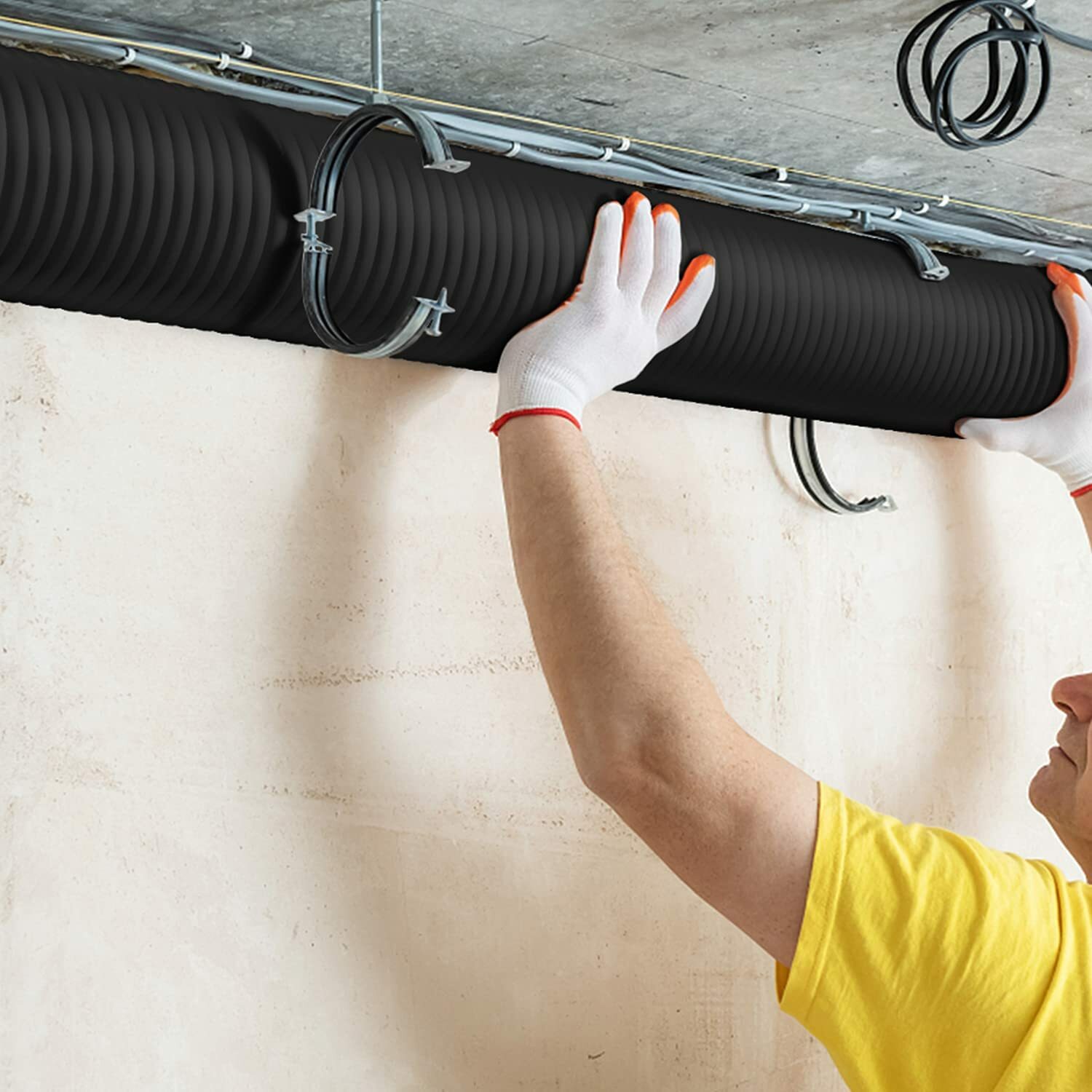 iPower Flexible 3/4/6/8 inch Aluminum Ducting Dryer Vent Hose for HVAC Exhaust