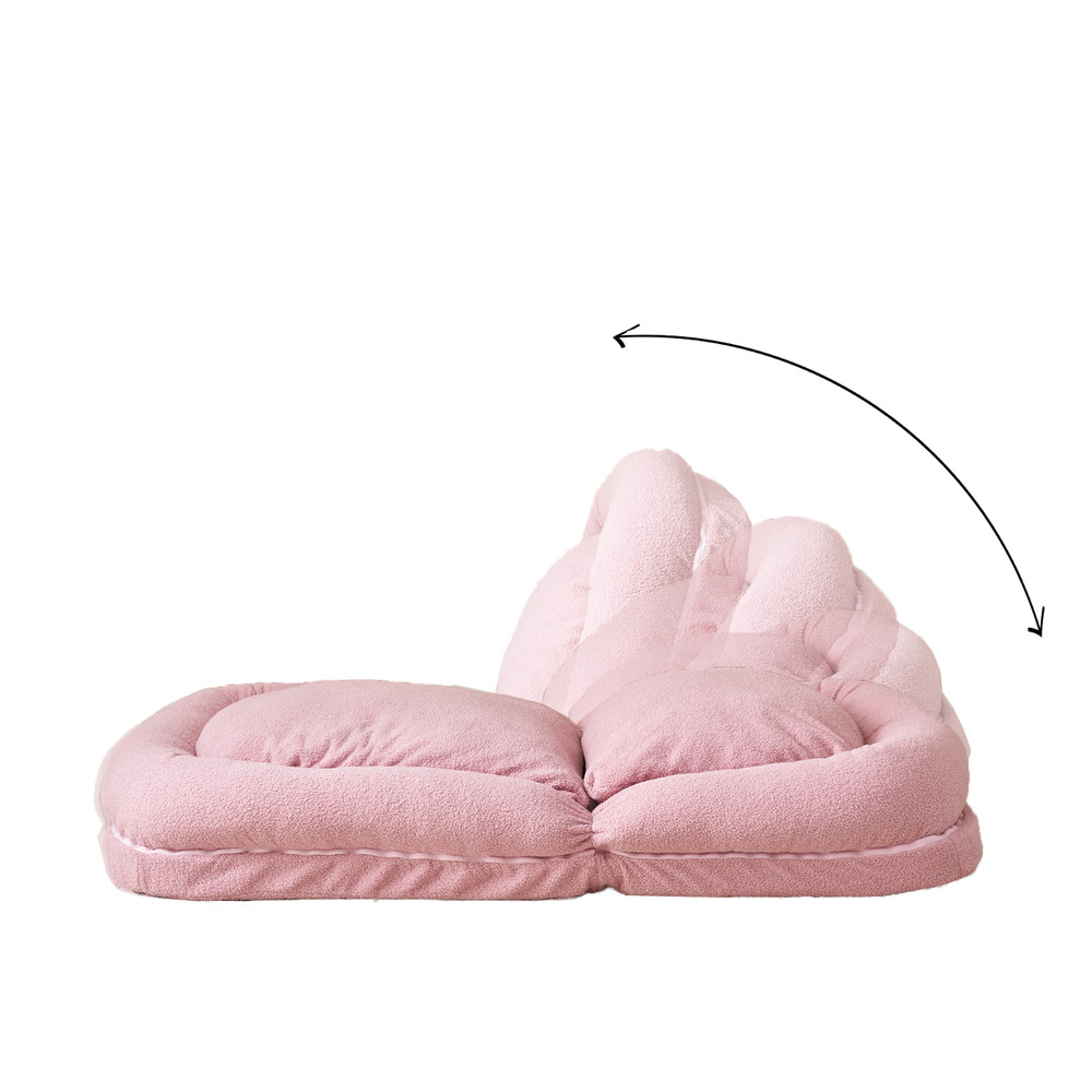 Triple Fold Down Sofa Bed,PINK