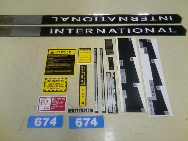 International 674 Decals