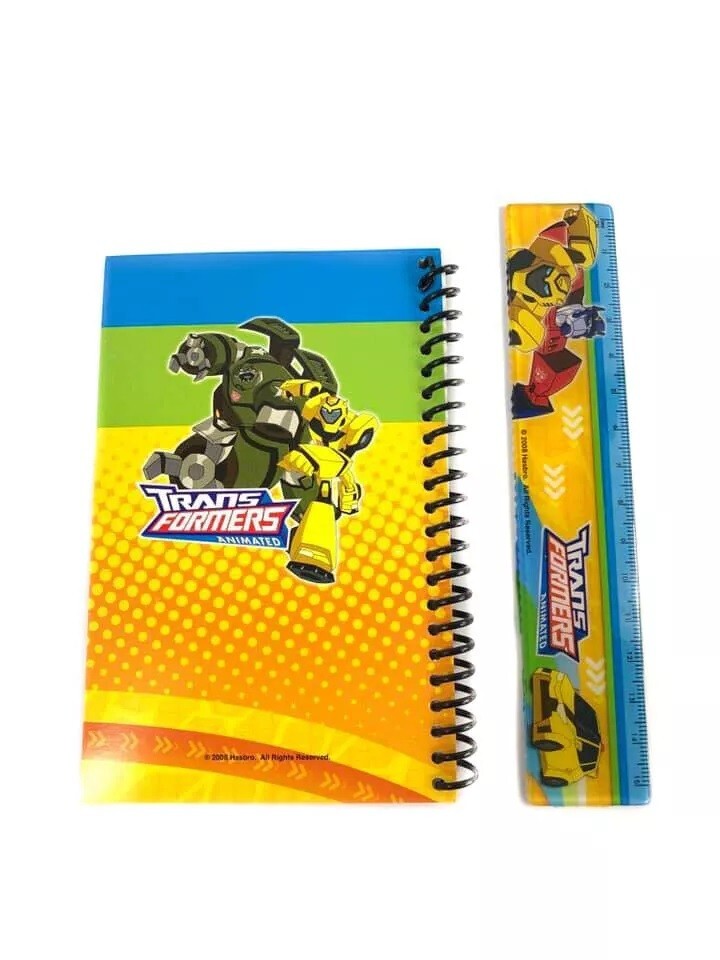 Transformers Animated Bumble Bee Stationary Set Pencils Eraser Sharpener
