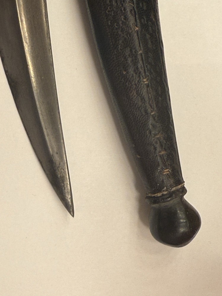 Kurdish Wootz Dagger Buffalo horn Handle