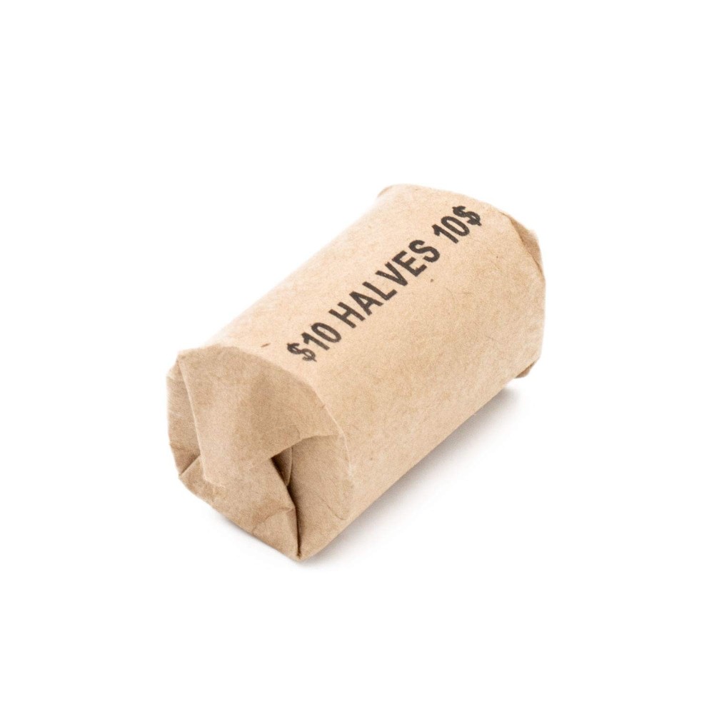 100 Half Dollar Flat Coin Wrappers Solid Bundle Easy Pop Open Extra Strength