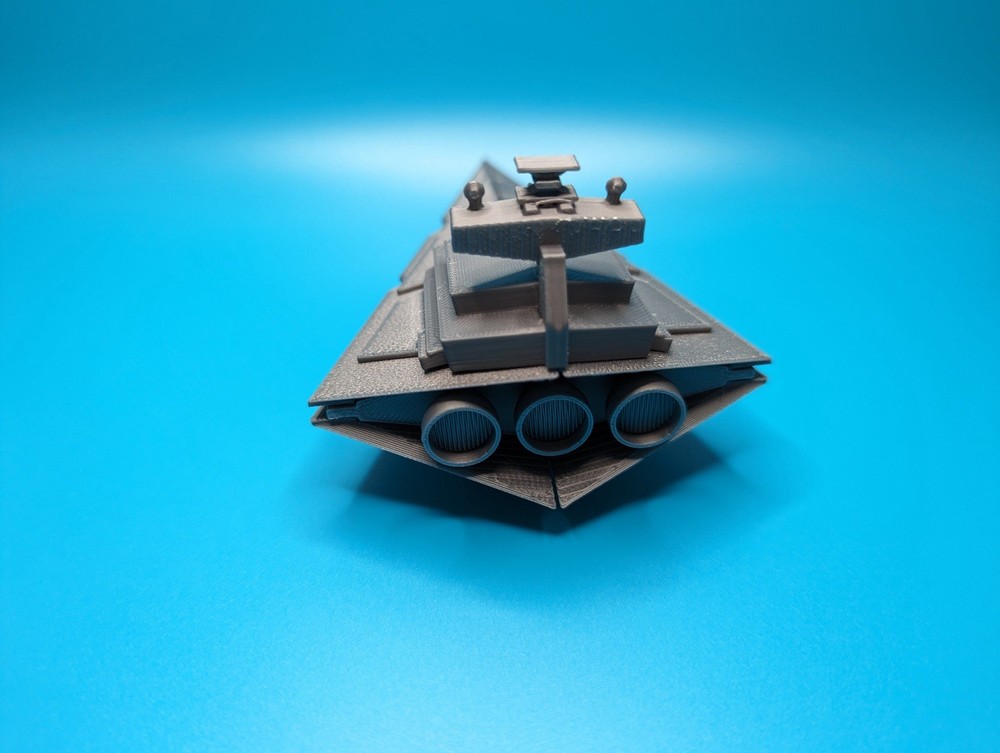 Imperial Destroyer Unassembled Kit Gray Plastic Model