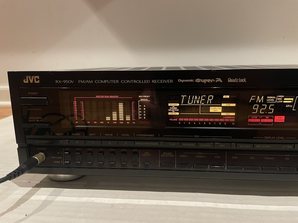 JVC RX-950V FM/AM Computer Controlled SuperA Dynamic Stereo AV Receiver Tested