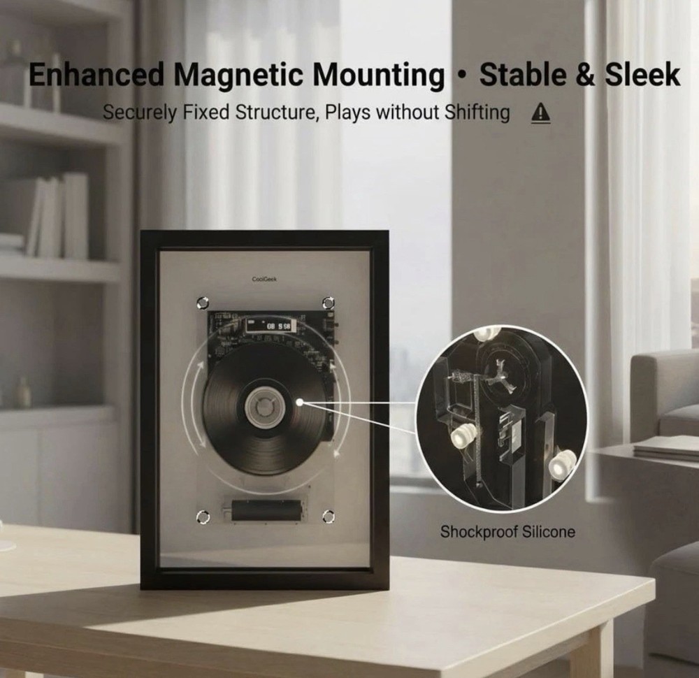 Cool Geek Audio Frame CD Player NEW